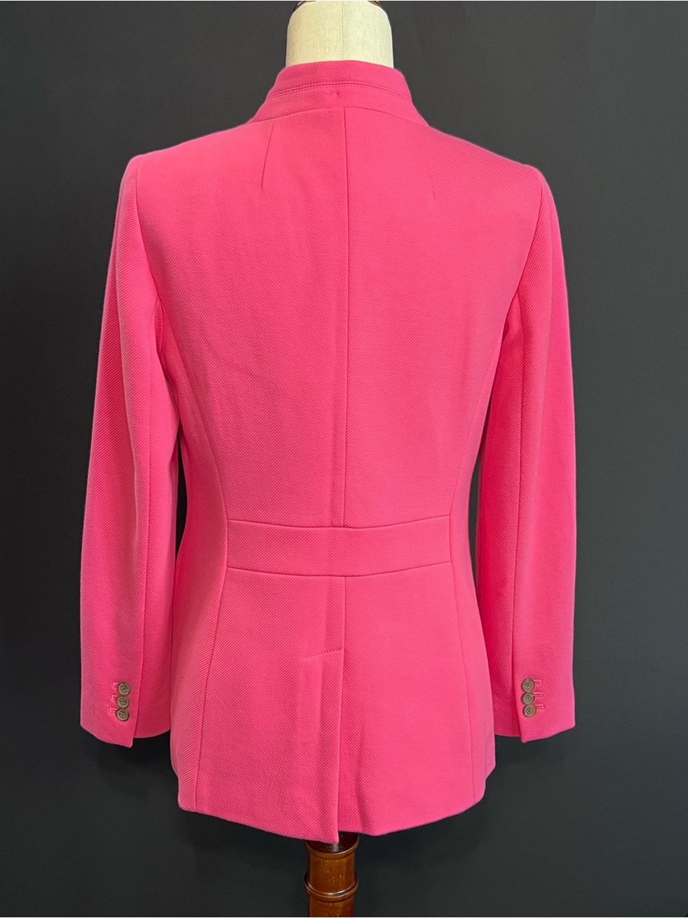 Talbots Pink Single-Button Notchless Blazer - Picture 4 of 11